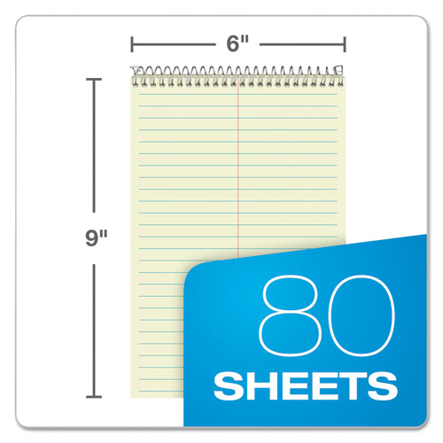 Image of Ampad® Steno Pads, Gregg Rule, Tan Cover, 80 Green-Tint 6 X 9 Sheets
