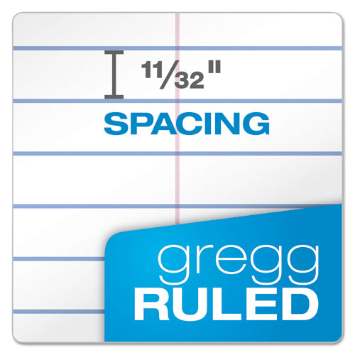 Image of Ampad® Earthwise By Ampad Recycled Reporter's Notepad, Gregg Rule, White Cover, 70 White 4 X 8 Sheets