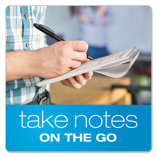 Image of Ampad® Earthwise By Ampad Recycled Reporter's Notepad, Gregg Rule, White Cover, 70 White 4 X 8 Sheets