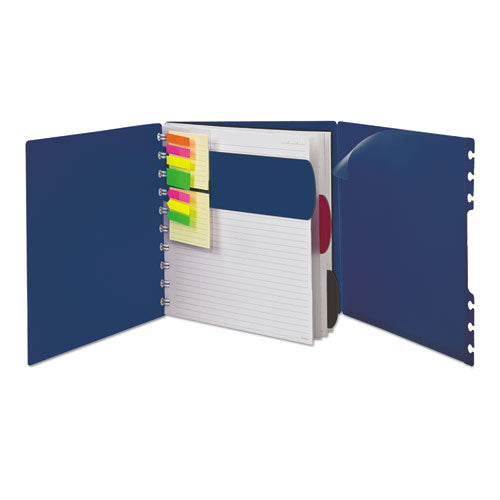 Image of Ampad® Versa Crossover Notebook, 3-Subject, Wide/Legal Rule, Navy Cover, (60) 11 x 8.5 Sheets