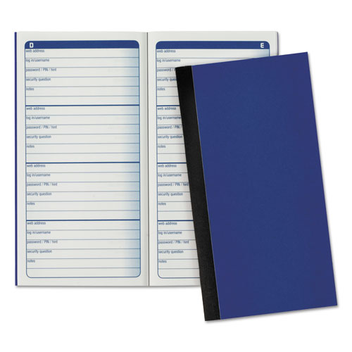 Image of Adams® Password Journal, One-Part (No Copies), 3 x 1.5, 4 Forms/Sheet, 192 Forms Total