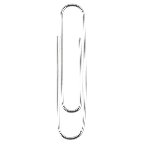 Image of ACCO Premium Heavy-Gauge Wire Paper Clips, Jumbo, Smooth, Silver, 100 Clips/Box, 10 Boxes/Pack