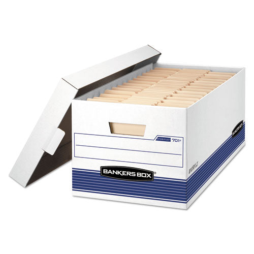 Image of Bankers Box® Stor/file Medium-Duty Storage Boxes, Letter Files, 12" X 25.38" X 10.25", White, 20/carton