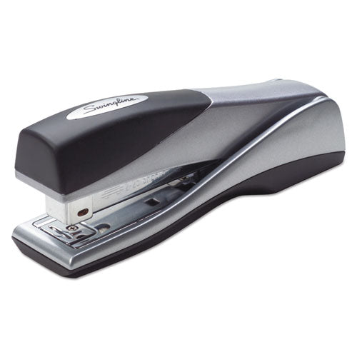 Image of Swingline® Optima Grip Full Strip Stapler, 25-Sheet Capacity, Silver