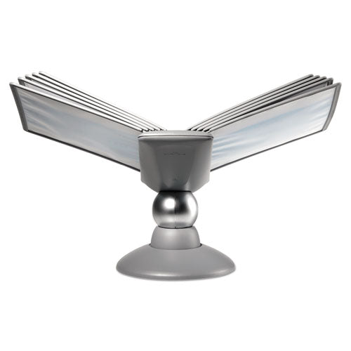 Image of Durable® Sherpa Motion Desk Reference System, 10 Panels, Gray Borders