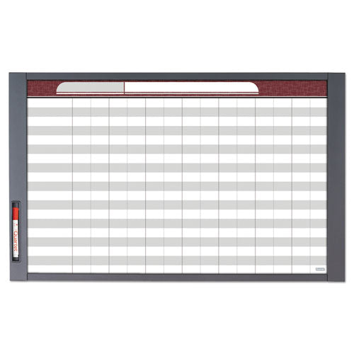 Image of Quartet® InView Custom Whiteboard, 36" x 24", White/Clear Surface, Graphite Gray Fiberboard (MDF) Frame