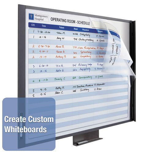 Image of Quartet® InView Custom Whiteboard, 36" x 24", White/Clear Surface, Graphite Gray Fiberboard (MDF) Frame