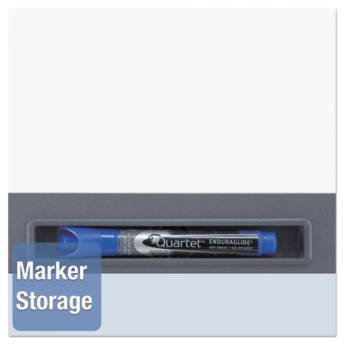 Image of Quartet® InView Custom Whiteboard, 36" x 24", White/Clear Surface, Graphite Gray Fiberboard (MDF) Frame