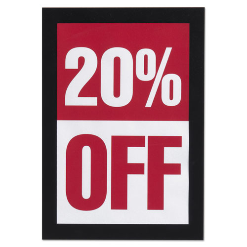 Image of Durable® DURAFRAME Sign Holder, 5.5 x 8.5, Black Frame, 2/Pack