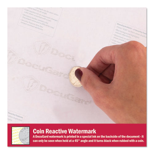 Image of DocuGard Medical Security Papers, 24 lb Bond Weight, 8.5 x 11, Blue, 500/Ream