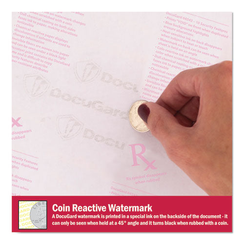 Image of DocuGard Medical Security Papers, 24 lb Bond Weight, 8.5 x 11, Blue, 500/Ream