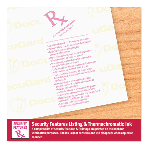 Image of DocuGard Medical Security Papers, 24 lb Bond Weight, 8.5 x 11, Blue, 500/Ream