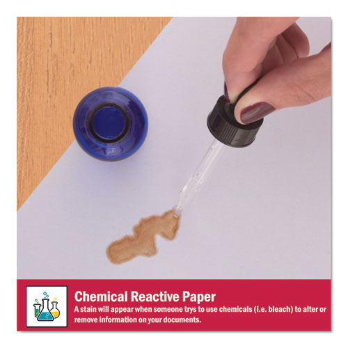 Image of DocuGard Medical Security Papers, 24 lb Bond Weight, 8.5 x 11, Blue, 500/Ream