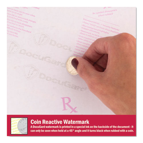 Image of DocuGard Medical Security Papers, 24 lb Bond Weight, 8.5 x 11, Blue, 500/Ream