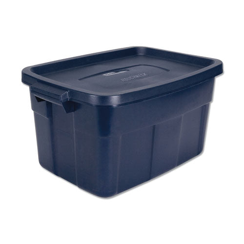 Image of Rubbermaid® Roughneck Storage Box, 14 Gal, 15.88" X 23.88" X 12.25", Dark Indigo Metallic