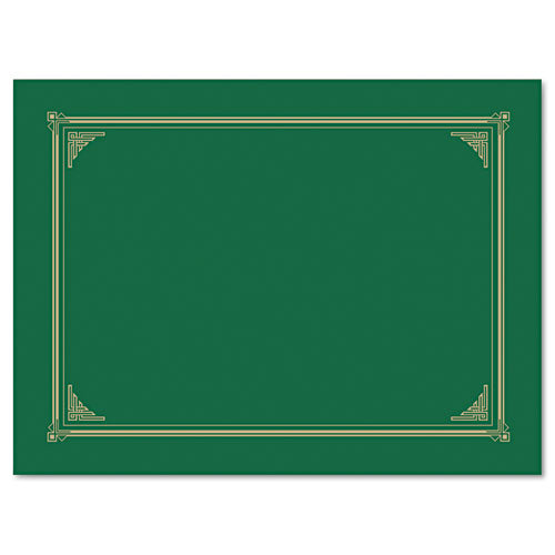 Image of Geographics® Certificate/Document Cover, 12.5 x 9.75, Green, 6/Pack