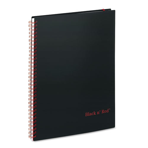 Image of Black n' Red Flexible Cover Twinwire Notebooks, SCRIBZEE Compatible, 1-Subject, Wide/Legal Rule, Black/Red Cover, (70) 11 x 8.5 Sheets