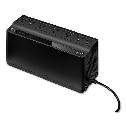 Image of APC® Back-UPS 600 VA Battery Backup System, 7 Outlets, 120 VA, 490 J