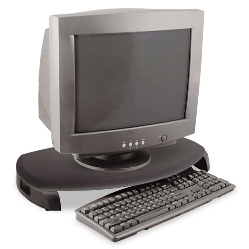 Image of Kantek Crt/lcd Stand With Keyboard Storage, 23" X 13.25" X 3", Black, Supports 80 Lbs
