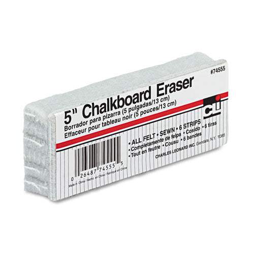 Image of Charles Leonard® 5-Inch Chalkboard Eraser, 5" X 2" X 1"