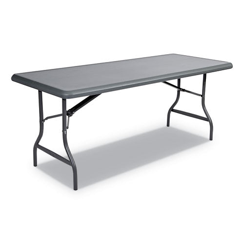 Image of Iceberg IndestrucTable Industrial Folding Table, Rectangular, 72" x 30" x 29", Charcoal