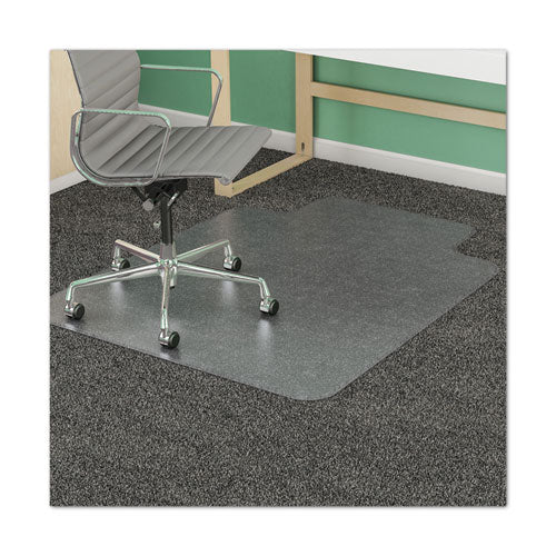 Image of deflecto® Supermat Frequent Use Chair Mat For Medium Pile Carpet, 45 X 53, Wide Lipped, Clear