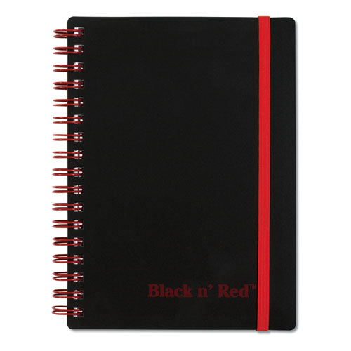 Image of Black n' Red Flexible Cover Twinwire Notebooks, SCRIBZEE Compatible, 1-Subject, Wide/Legal Rule, Black/Red Cover, (70) 5.88 x 4.13 Sheets