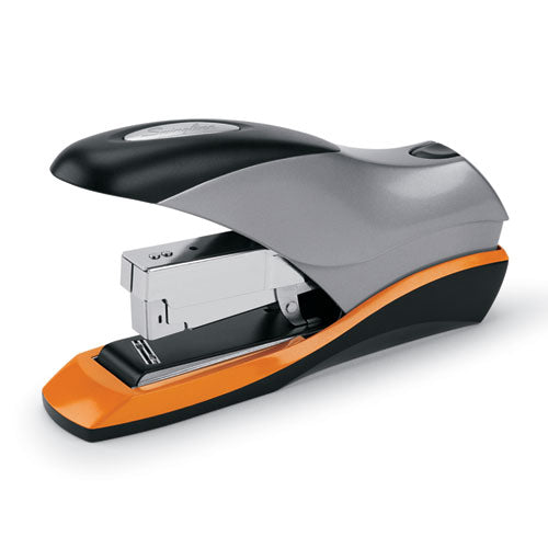 Image of Swingline® Optima 70 Desktop Stapler, 70-Sheet Capacity, Silver/black/orange