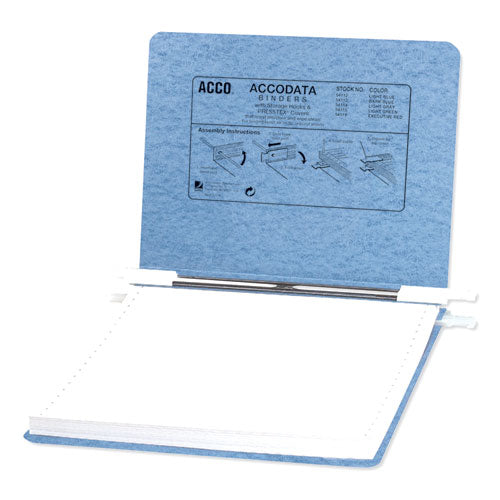 Image of ACCO Presstex Covers With Storage Hooks, 2 Posts, 6" Capacity, 9.5 X 11, Light Blue