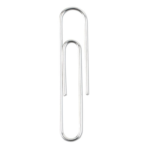 Image of ACCO Recycled Paper Clips, #1, Smooth, Silver, 100 Clips/Box, 10 Boxes/Pack