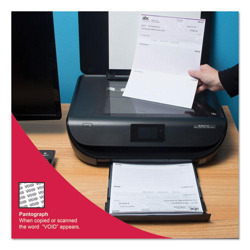 Image of DocuGard Standard Security Check, 11 Features, 8.5 X 11, Green Marble Top, 500/ream