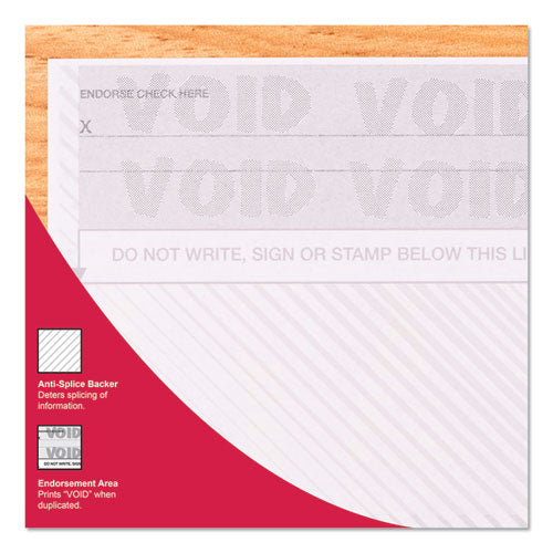 Image of DocuGard Standard Security Check, 11 Features, 8.5 X 11, Blue Marble Middle, 500/ream
