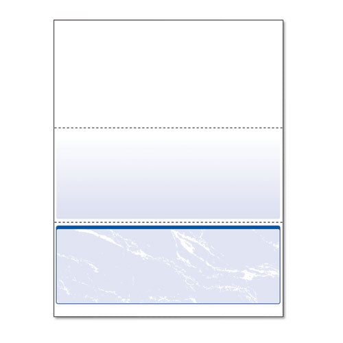Image of DocuGard Standard Security Check, 11 Features, 8.5 X 11, Blue Marble Bottom, 500/ream