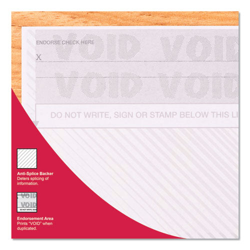 Image of DocuGard Security Business Checks, 11 Features, 8.5 X 11, Blue Marble Top, 500/ream