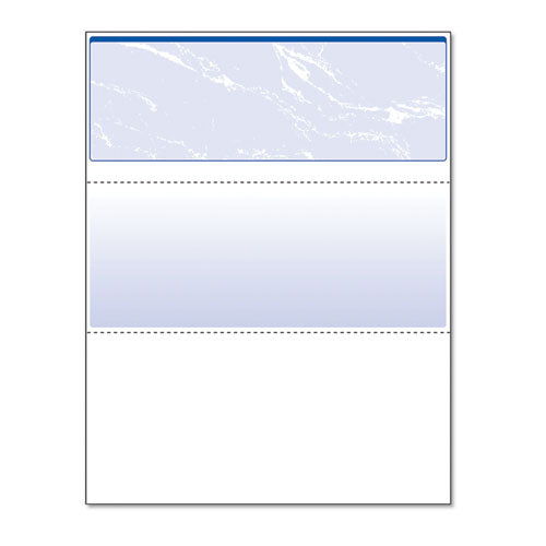 Image of DocuGard Security Business Checks, 11 Features, 8.5 X 11, Blue Marble Top, 500/ream