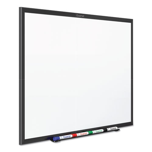 Image of Quartet® Classic Series Nano-Clean Dry Erase Board, 24" x 18", White Surface, Black Aluminum Frame