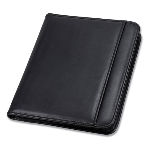 Image of Samsill® Professional Zippered Pad Holder, Pockets/slots, Writing Pad, Black