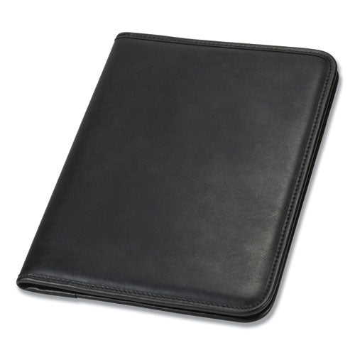 Image of Samsill® Professional Padfolio, Storage Pockets/card Slots, Writing Pad, Black