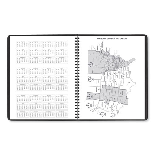 Image of AT-A-GLANCE® Monthly Planner, 11 x 9, Black Cover, 15-Month: Jan 2025 to Mar 2026