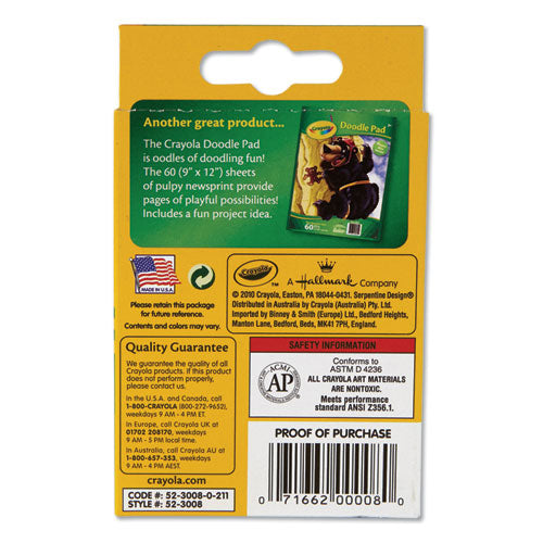 Image of Crayola® Classic Color Crayons, Peggable Retail Pack, Peggable Retail Pack, 8 Colors/pack