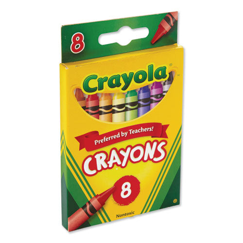Image of Crayola® Classic Color Crayons, Peggable Retail Pack, Peggable Retail Pack, 8 Colors/pack