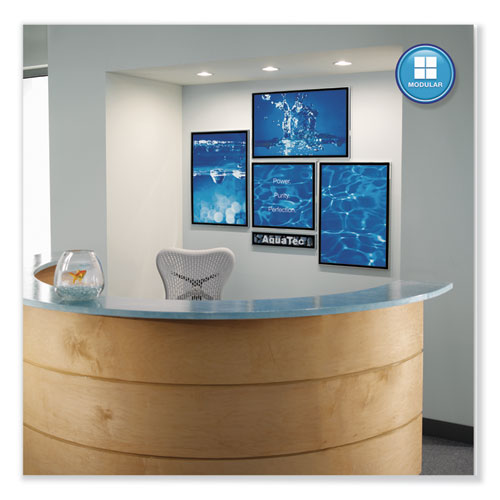 Image of Quartet® Matrix Magnetic Boards, 23" x 23", White Surface, Satin Aluminum Frame