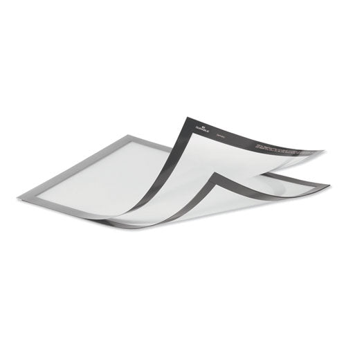 Image of Durable® Duraframe Magnetic Plus Sign Holder, 8.5 X 11, Silver Frame, 2/pack