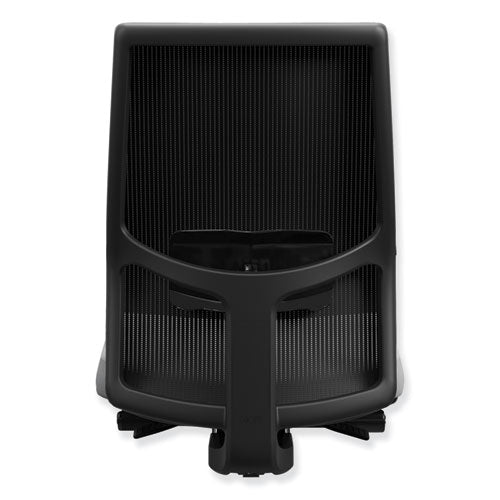 Image of HON® Ignition 2.0 4-Way Stretch Mid-Back Mesh Task Chair, Adjustable Lumbar Support, Black Seat/Back, Black Base