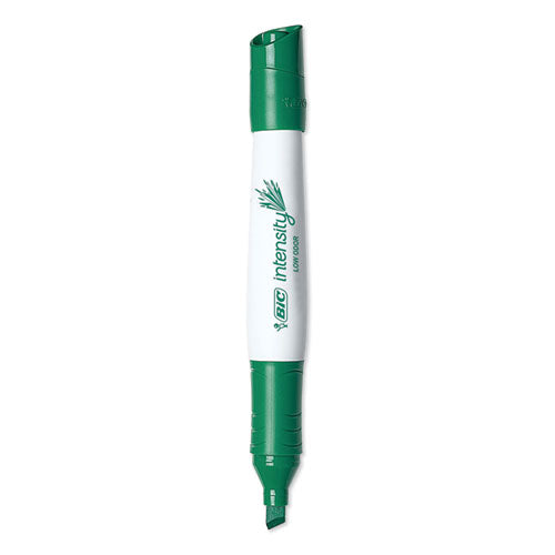 Image of BIC® Intensity Low Odor Chisel Tip Dry Erase Marker, Broad Chisel Tip, Green, Dozen