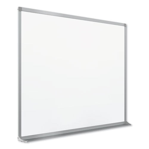 Image of Quartet® Porcelain Magnetic Whiteboard, 72" x 48", White Surface, Satin Aluminum Frame