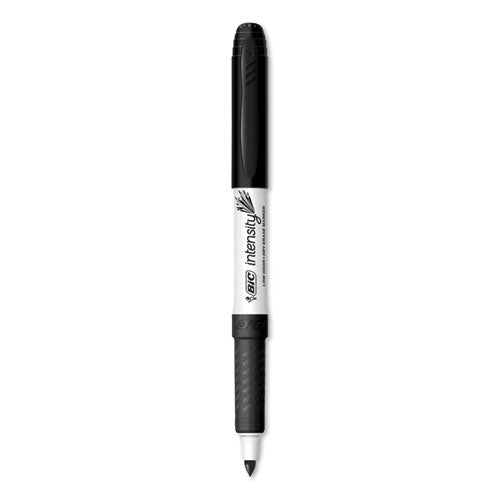 Image of BIC® Intensity Low Odor Fine Point Dry Erase Marker, Fine Bullet Tip, Black, Dozen