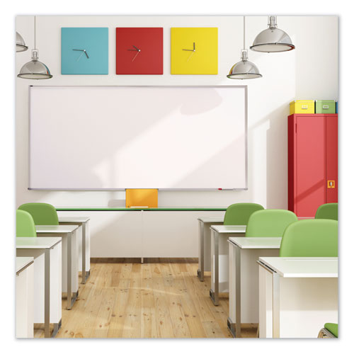 Image of Quartet® Porcelain Magnetic Whiteboard, 72" x 48", White Surface, Satin Aluminum Frame