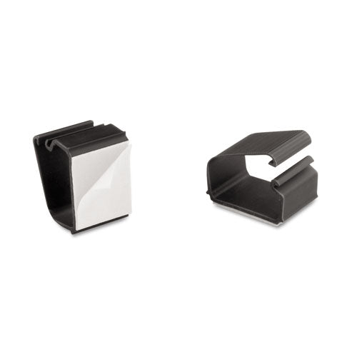 Image of Cord Away® Self-Adhesive Wire Clips, Black, 6/pack