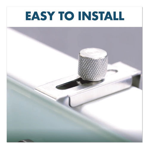 Image of Quartet® Infinity Magnetic Glass Dry Erase Cubicle Board, 30" x 18", White Surface